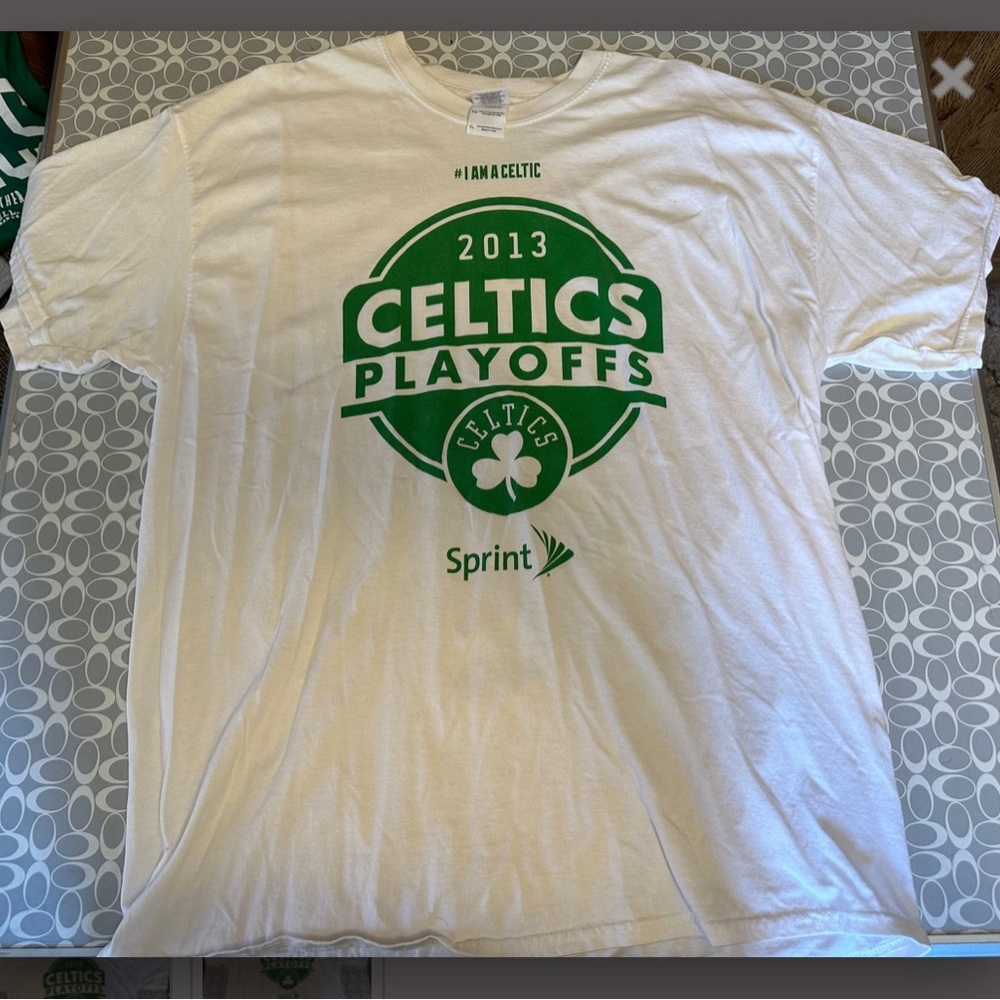 2013 Boston Celtics Playoffs Shirt - Sponsored by Sprint - Limited Edition